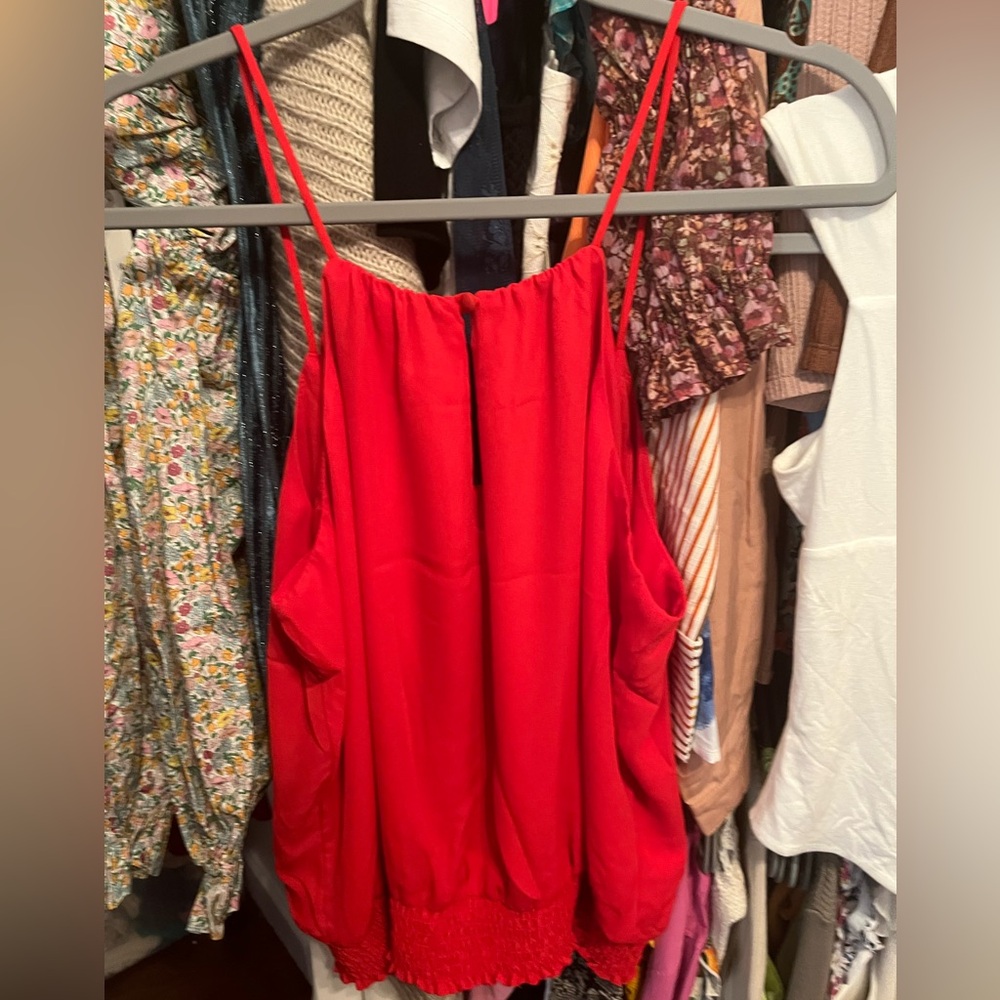 Krisa Red Women's Camisole Top - Picture 4 of 4